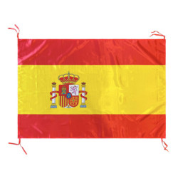 Bandera España con 4 Cintas 150 x 90 CM Satén